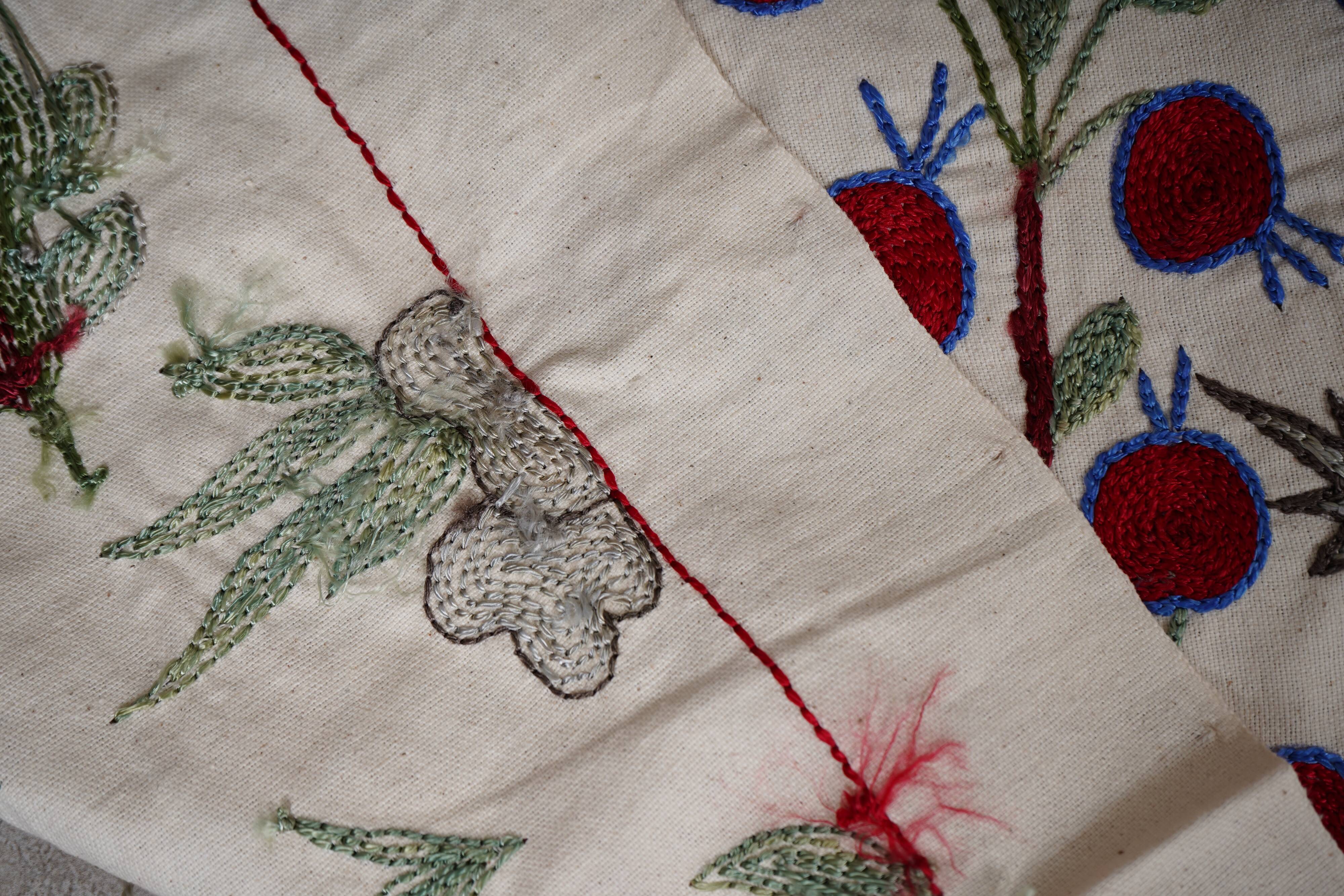 Hand-knotted rug, vintage Turkish rug 50x147 cm