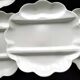 6 white Limoges porcelain asparagus plates