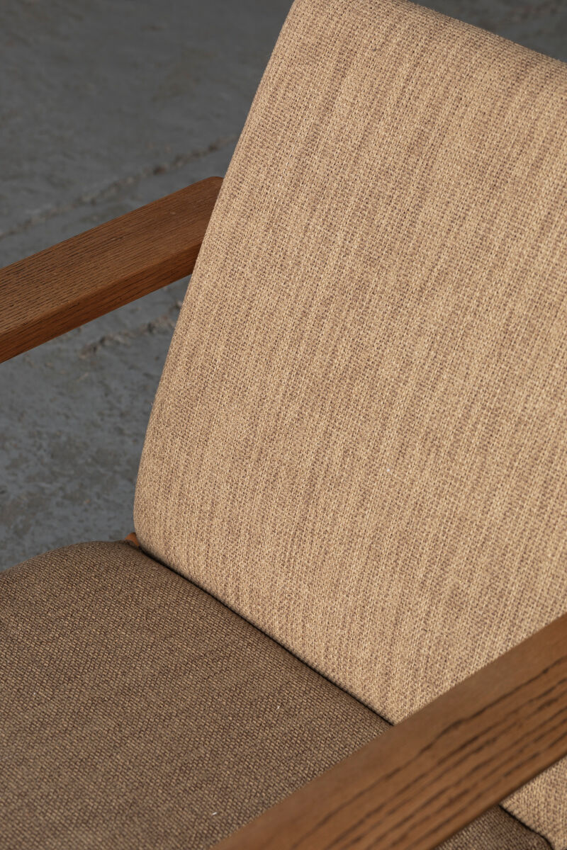 Set of 2 lounge chairs and one footrest by Borge Mogensen for Fredericia Denmark 1960’s