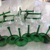 Set de 12 verres à vin d’Alsace en cristallin