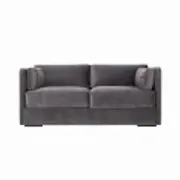 Sofa HAGA grey velour, Scandinavian design
