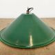Industrial British Green Enamel Factory Pendant Lamp, 1950s