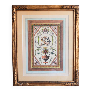 Gravure encadrée décorative