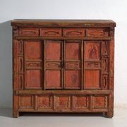 Shanxi buffet in original red paint with four drawers – China, circa 1930