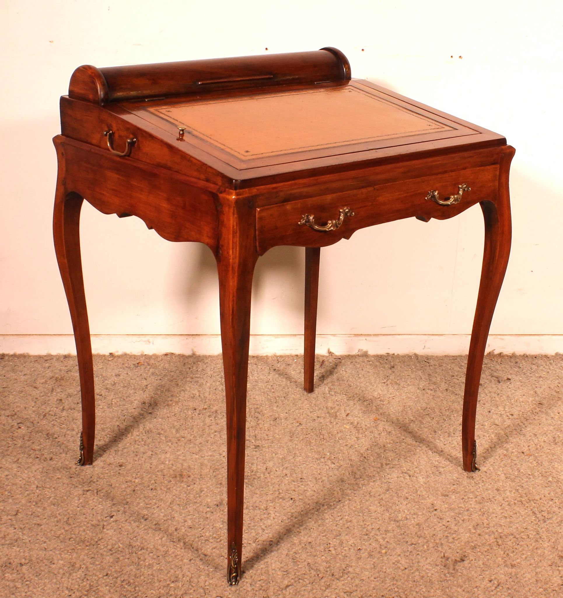 walnut gaming table from the Napoleonic III period