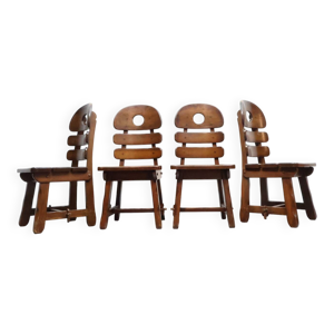 Chaises en bois de chêne