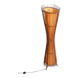 Vintage French 1980's Sculptural Floor Lamp Kobe; Japandi Organic Form