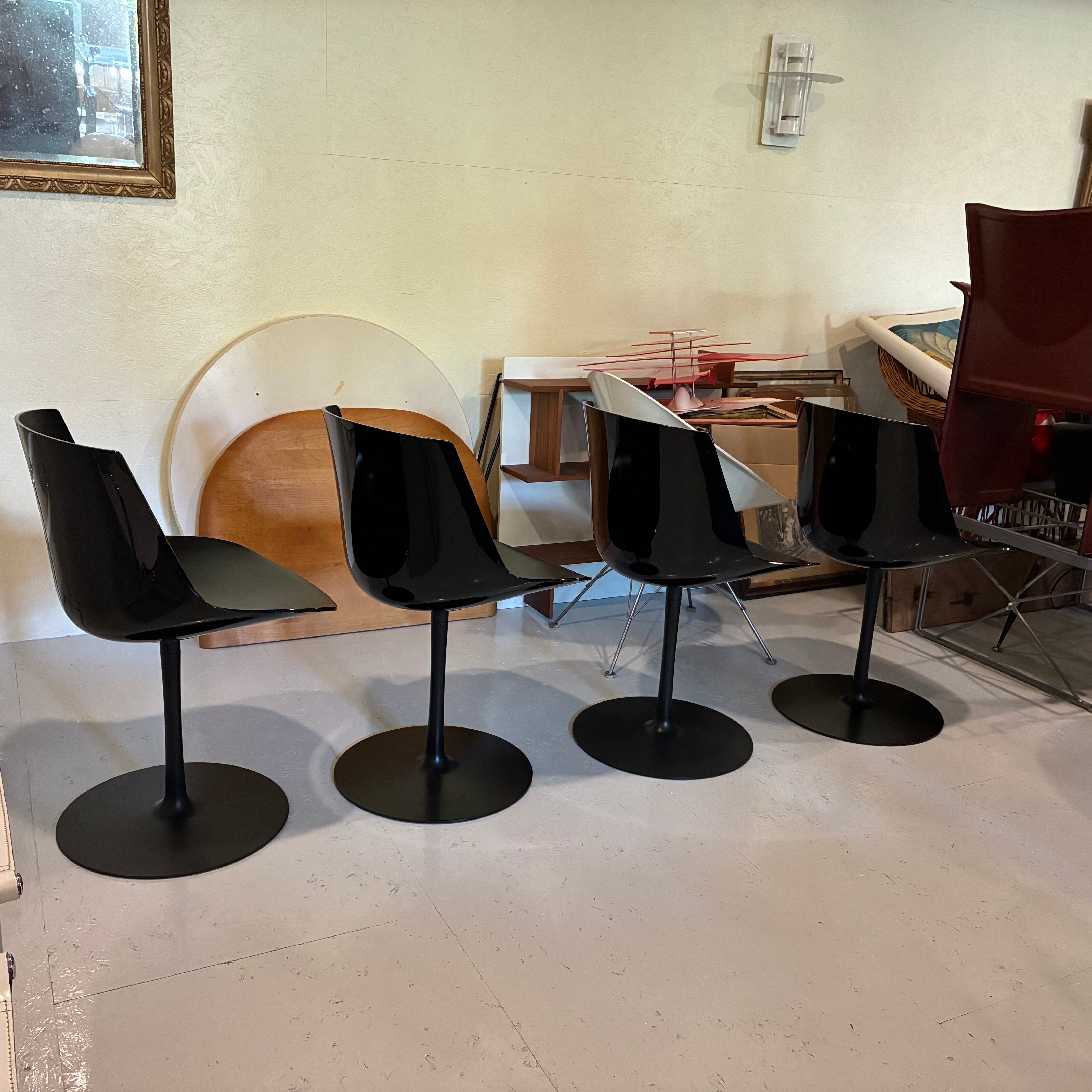 Set de 4 chaises MDF ITALIA modèle  FLOW