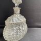Liquor decanter - pressed molded satin glass (1882 to 1908)- legras for guilloteaux