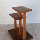 Vintage walnut burl stool