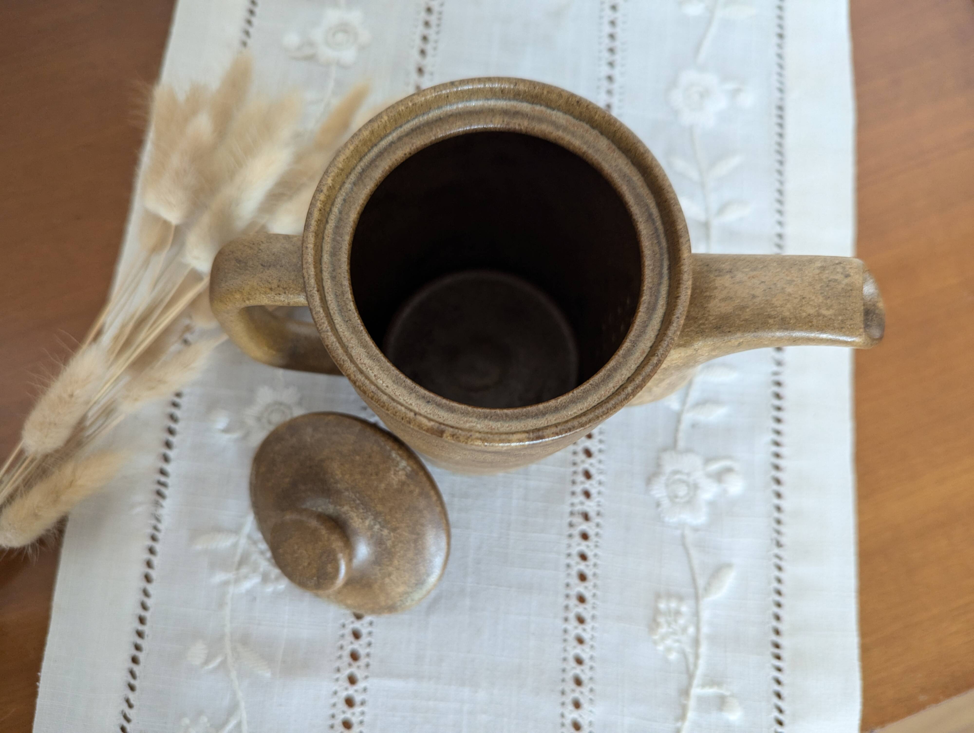 Vintage stoneware coffee pot