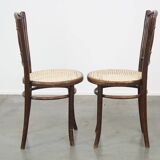 Set of 2 original vintage Thonet bistro design chairs