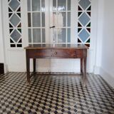 Farm table in dark wood