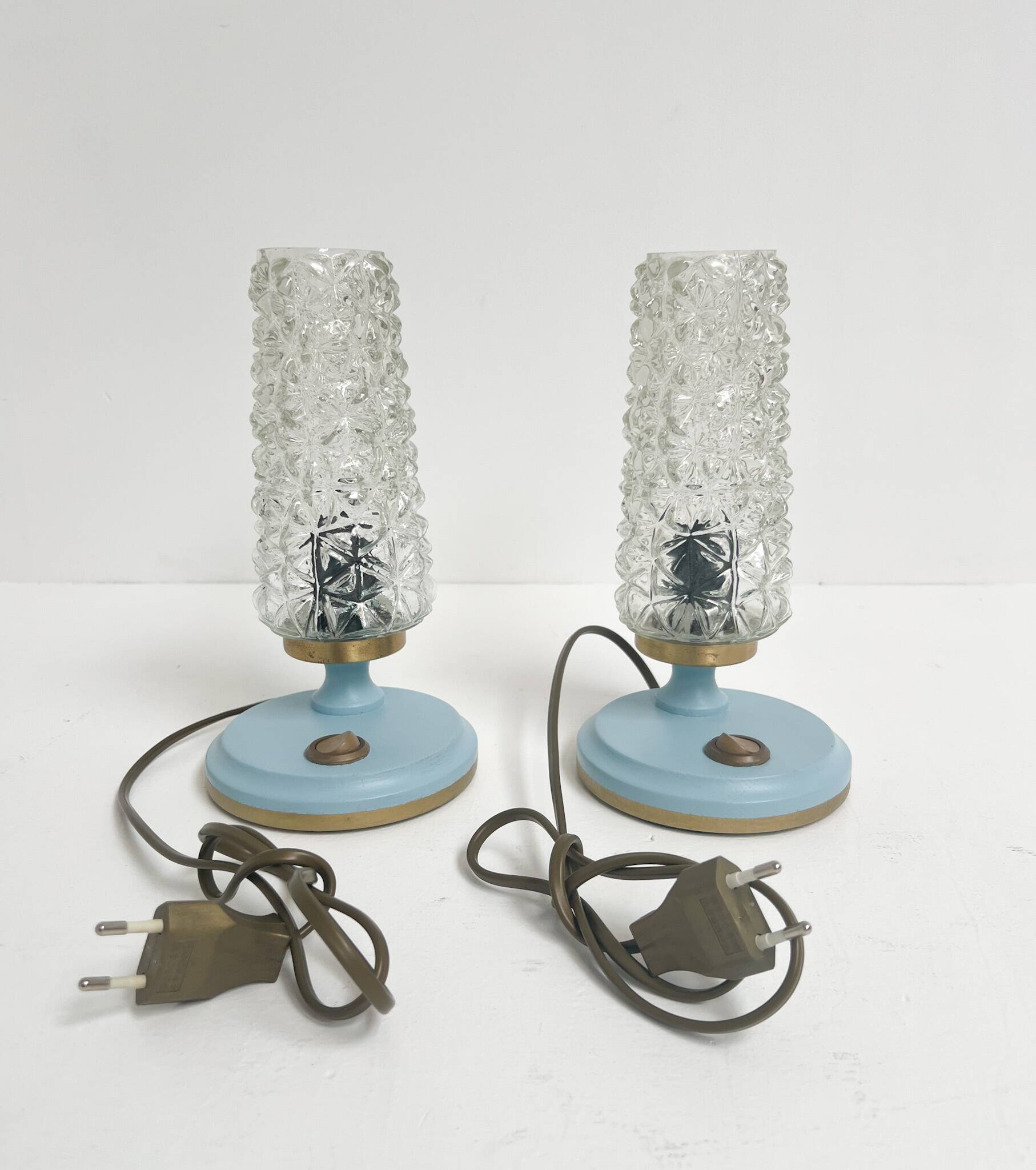 Set of 2 restored Gebr. Mölle night lights, 1960s
