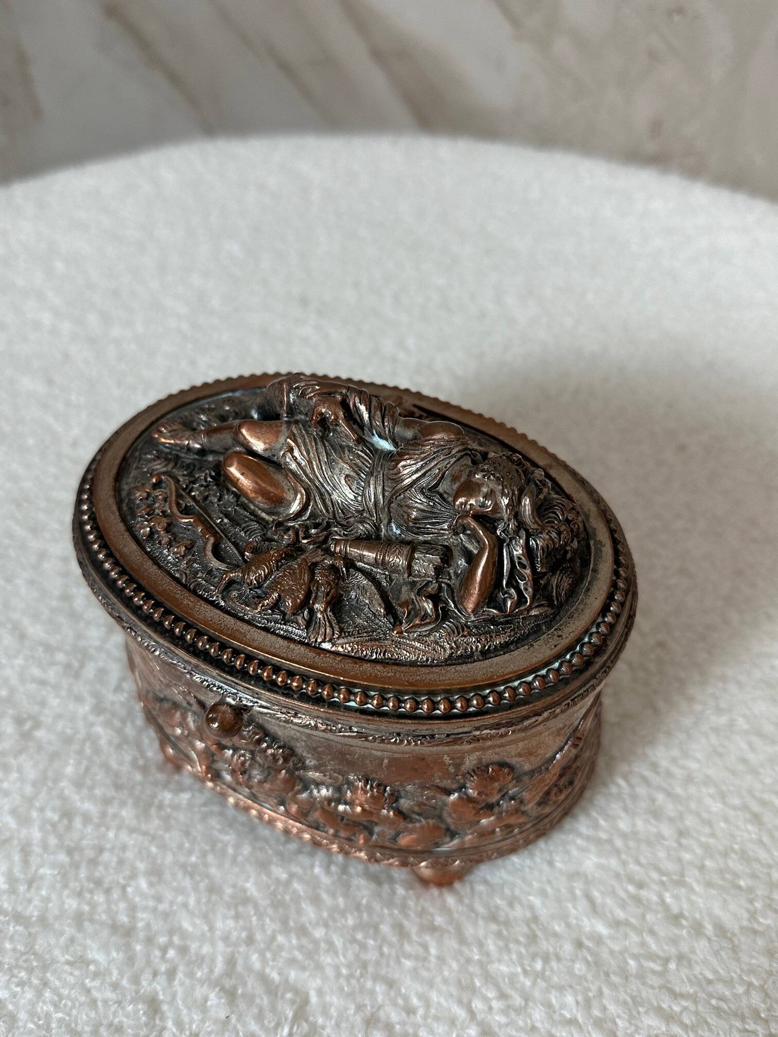 Copper jewelry box