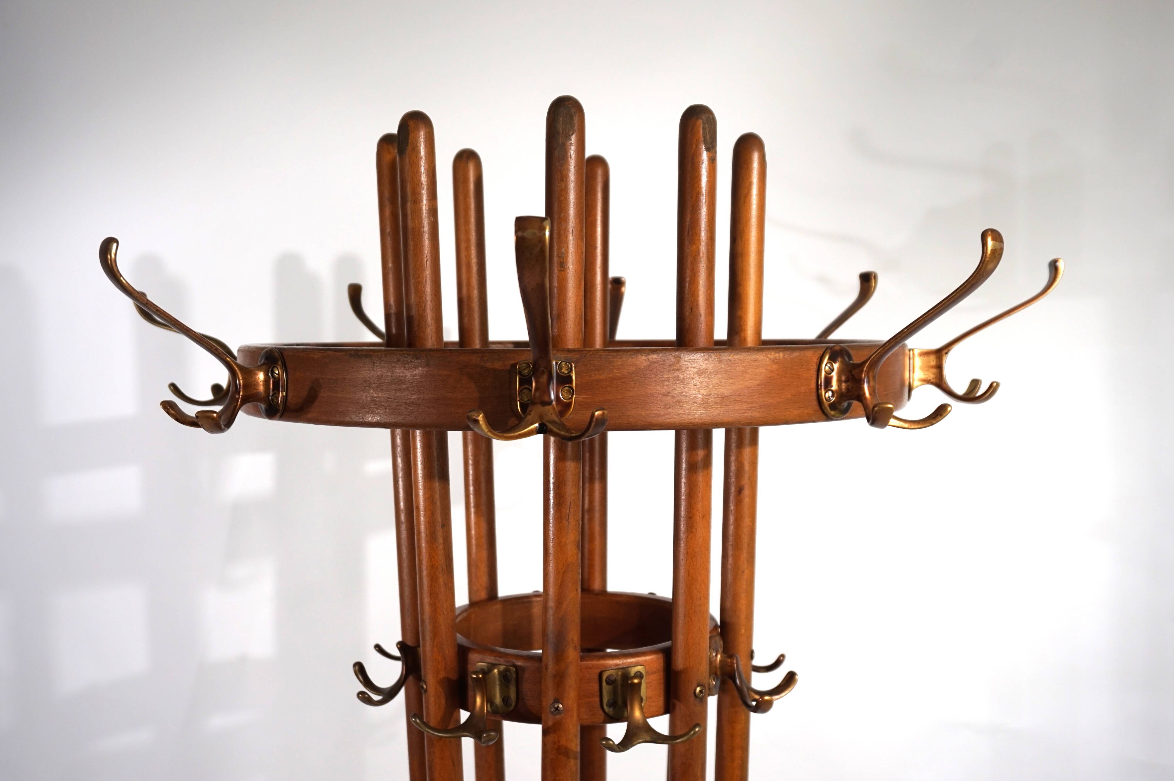Art Deco rotating coat rack, 1930
