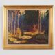 Painting „The Autumn Forest”, Scandinavian design, 1960s