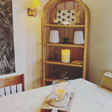 Emmanuelle rattan shelf
