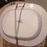 Large dish in English faience Staffordshire style 19th