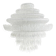 Rare and Sculptural Contemporary Italian Suspension in Light White - Chandelier
