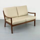 Vintage Two-Seater Senator Sofa in Teak by Ole Wanscher for Cado, 1970s
