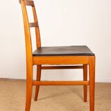 Set of 4 Danish teak and leather chairs, model 430, by Arne Vodder, 1960
