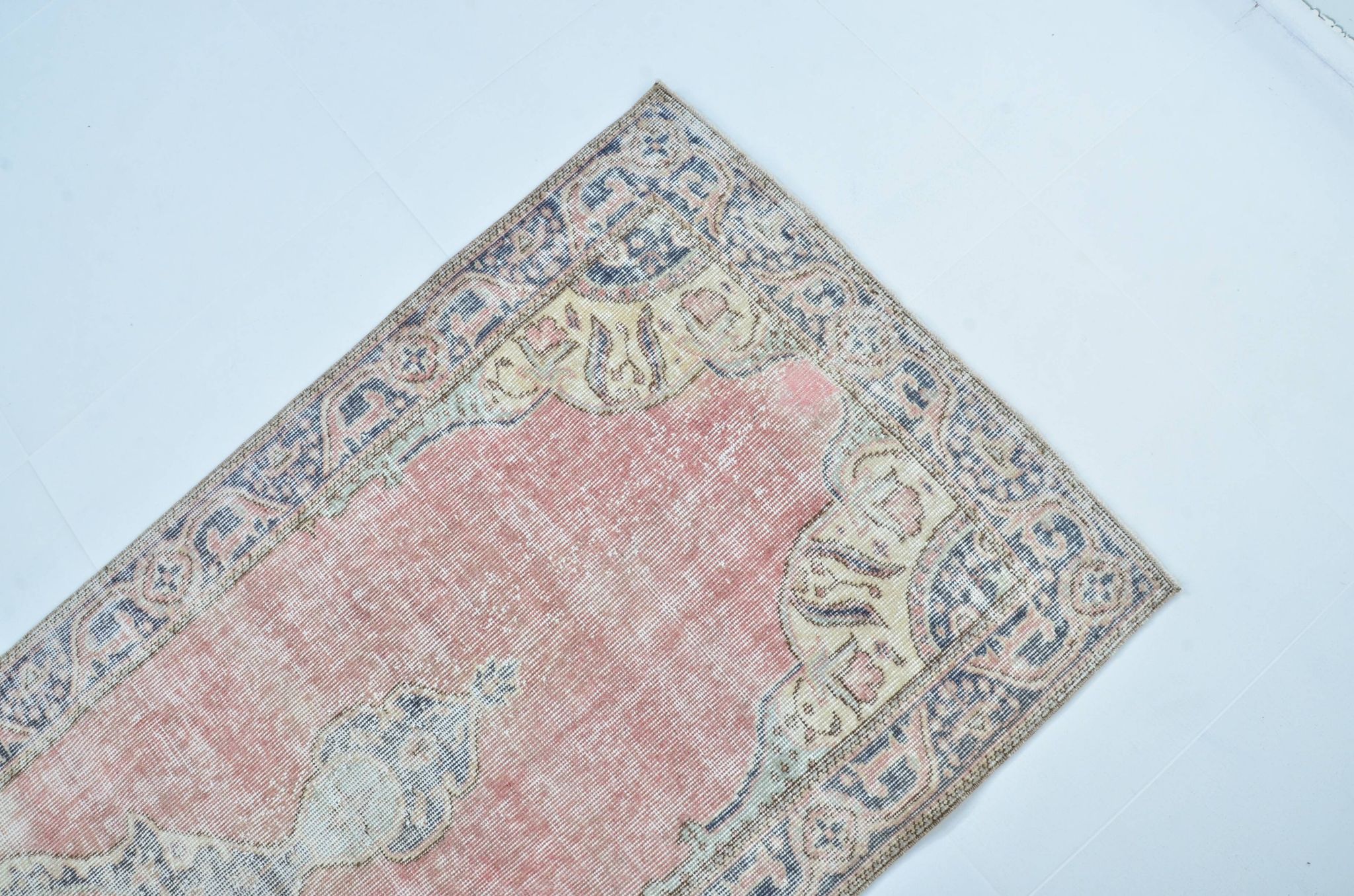 Tapis de sol vintage turc orange sku 3336