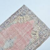 Vintage Turkish Orange Floor Carpet sku 3336