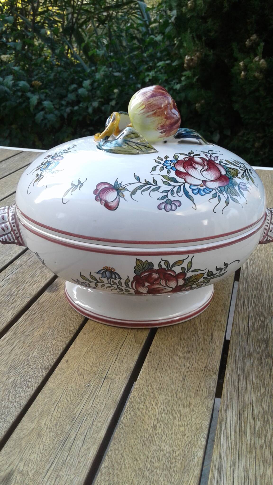 Earthenware soup tureen