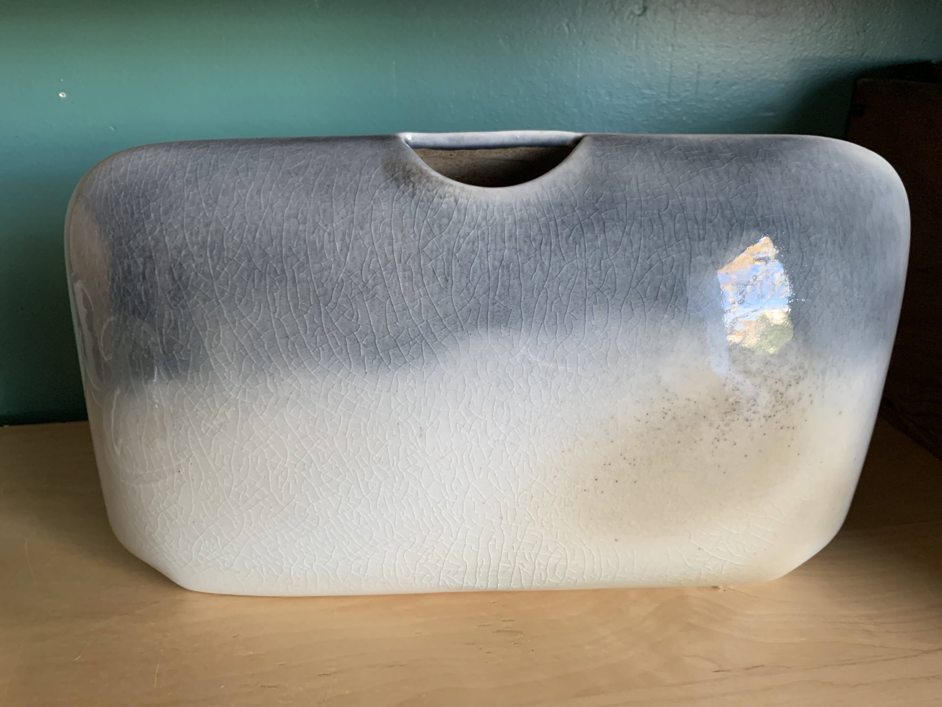 Large designer vase attributed to Pierre Lèbe, 1970