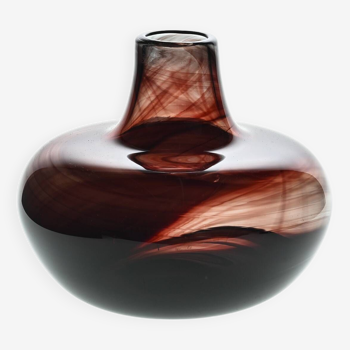 Blown glass vase by Claude Morin, 1979