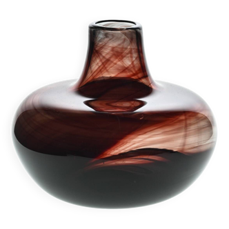 Blown glass vase by Claude Morin, 1979