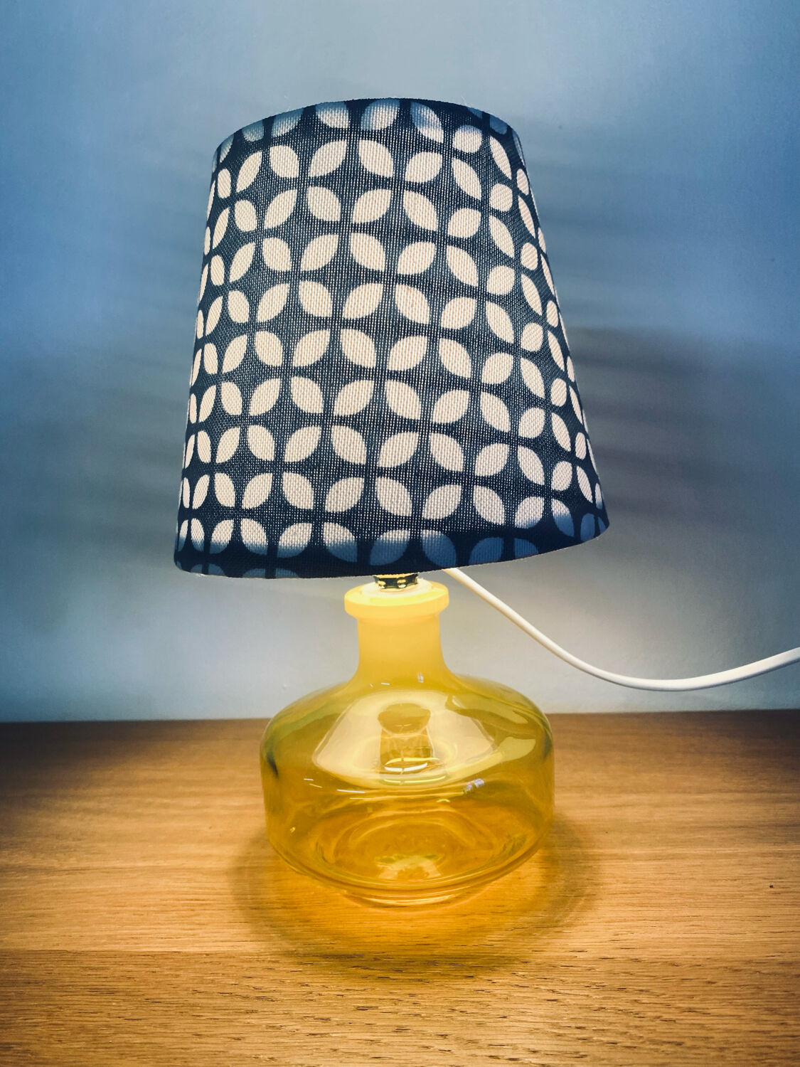 Upcycled bedside lamp vintage
