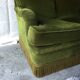 Canapé vintage velours vert