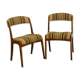 Paire de  chaises gondole Baumann année 60 restaurées.