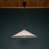 Vintage swirling glass pendant lamp from Murano, Italy, 1970s.