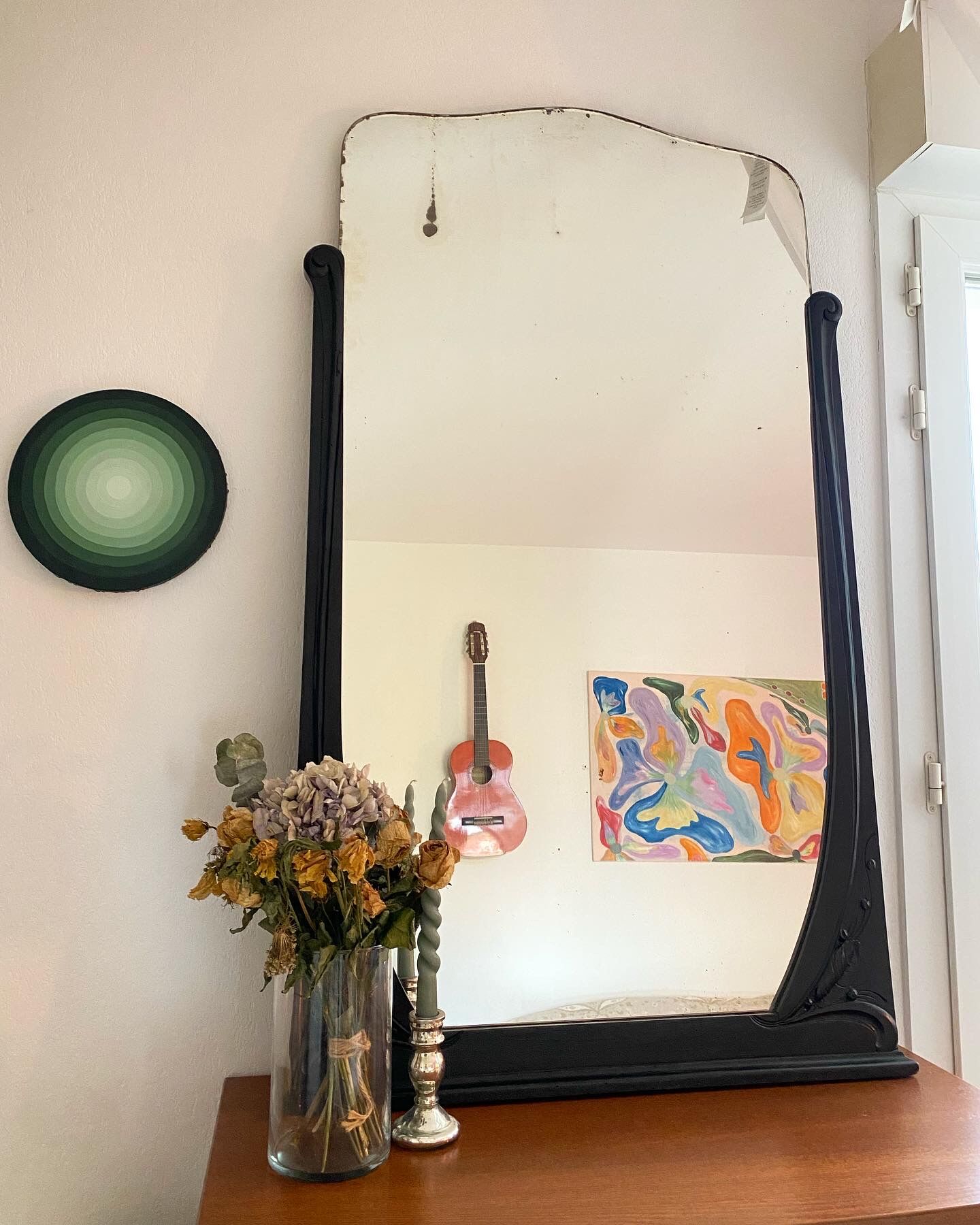 Black Art Deco mirror