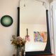 Miroir art déco noir 75x126cm
