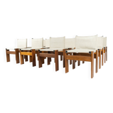 Ensemble de 12 chaises de salle à manger Monk par Afra & Tobia Scarpa pour Molteni, années 1970