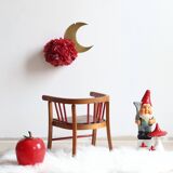 Vintage Baumann wooden children's chair/armchair with bars, 1950s