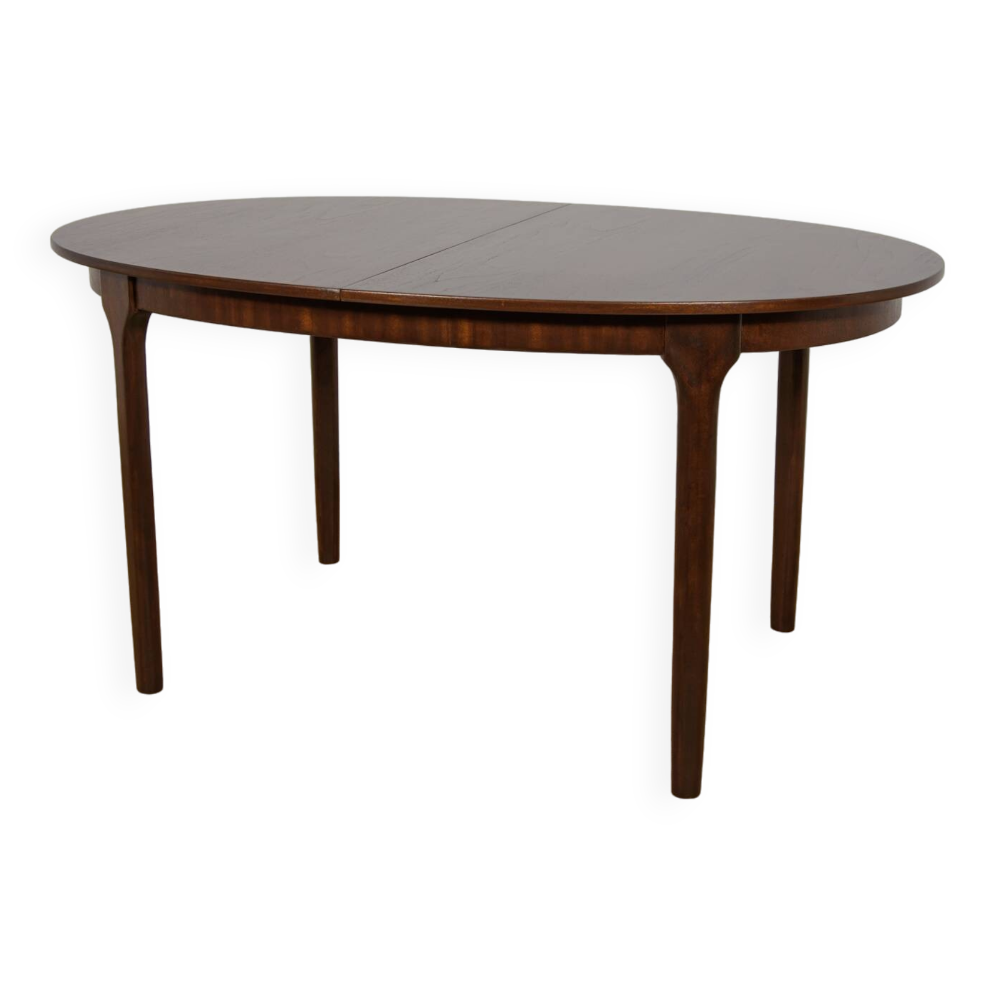 Mid-Century Oval Extendable Teak Dining Table from McIntosh, 1960s