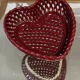 Empty Heart Pocket / Woven Ceramic Centrepiece - 1950s style