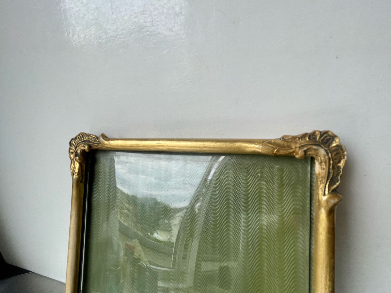 Antique art nouveau gilded picture frame