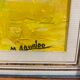 Old painting, oriental landscape, signed M Gourloo 20th century