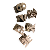 Series of 6 napkin rings Nathalie du Pasquier
