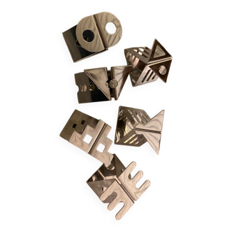 Series of 6 napkin rings Nathalie du Pasquier