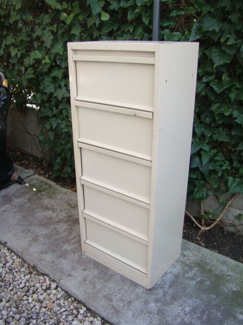 Old clamshell industrial filing board