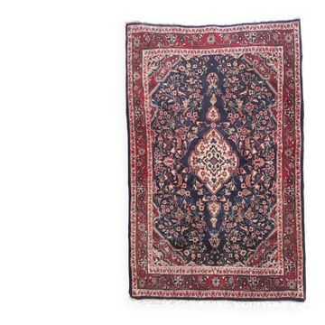 Superbe Tapis Persan Contemporain 150 x 100 cm– Décor Floral -