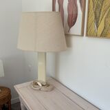 80' travertine foot lamp