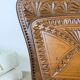 Wall-mounted letter holder, antique carved wood, folk art.